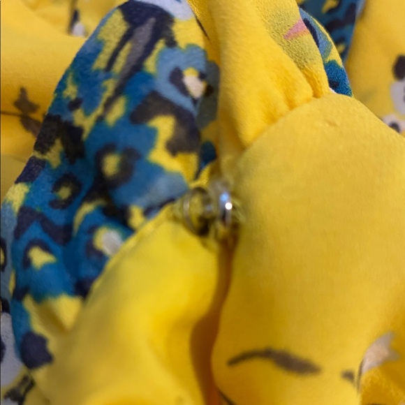 LOFT Yellow Floral Midi Dress - Picture 6 of 7